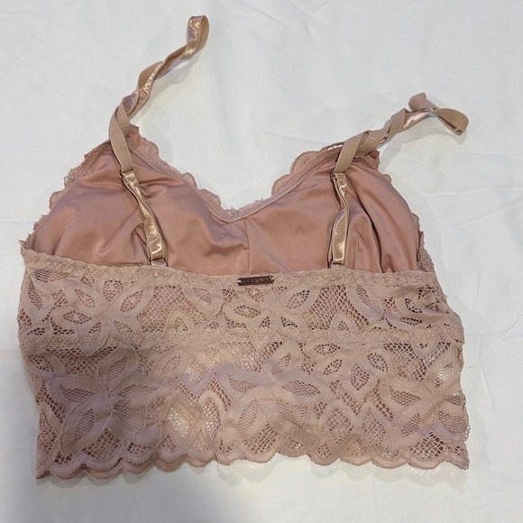 Danskin Lace Bandeau in Soft Brown - Picture 2 of 4